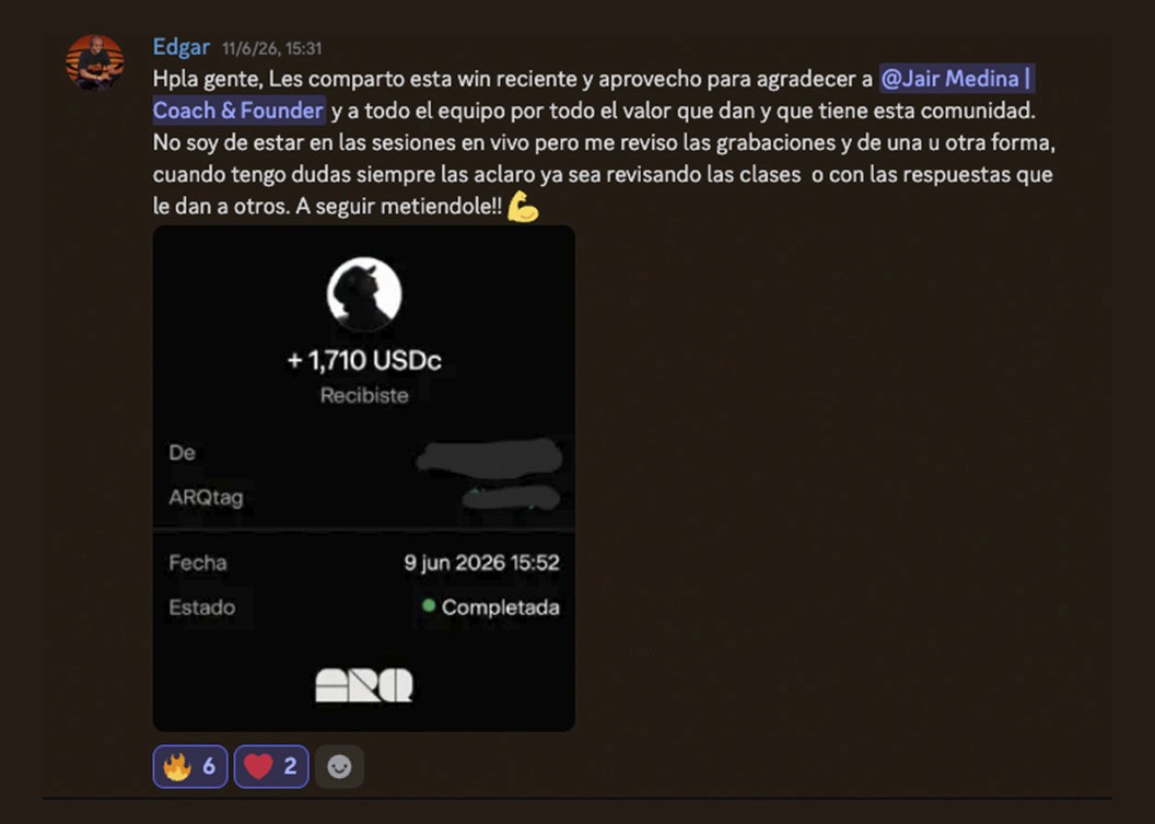 Win de Edgar Arias en Discord