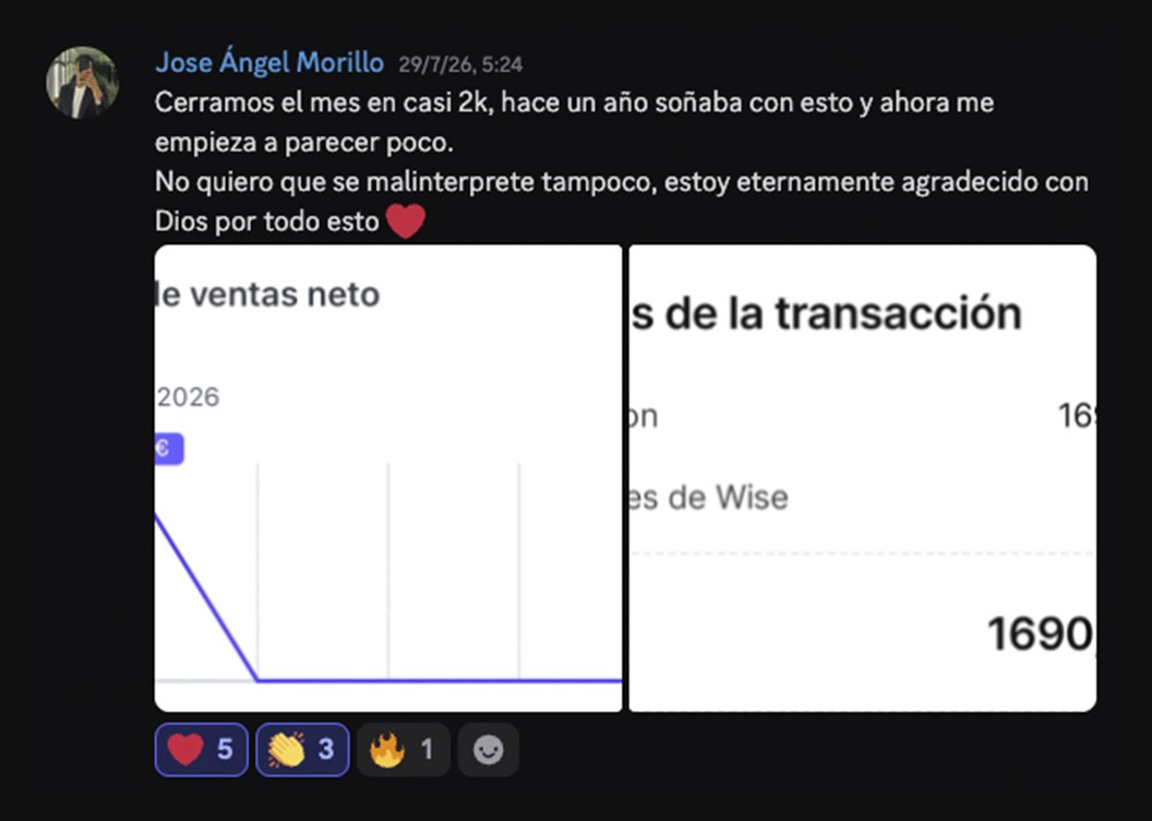Win de Jose Morillo en Discord