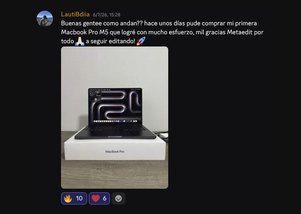 Win de Lautaro Buendía en Discord