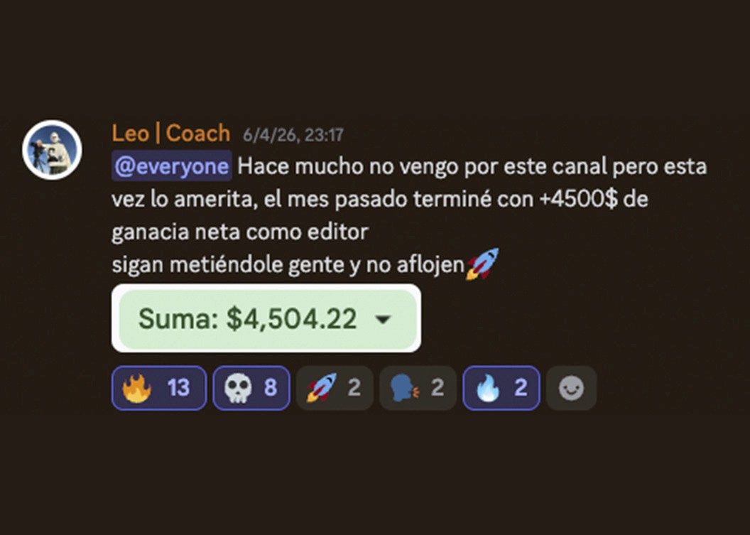 Win de Leonardo Flores en Discord